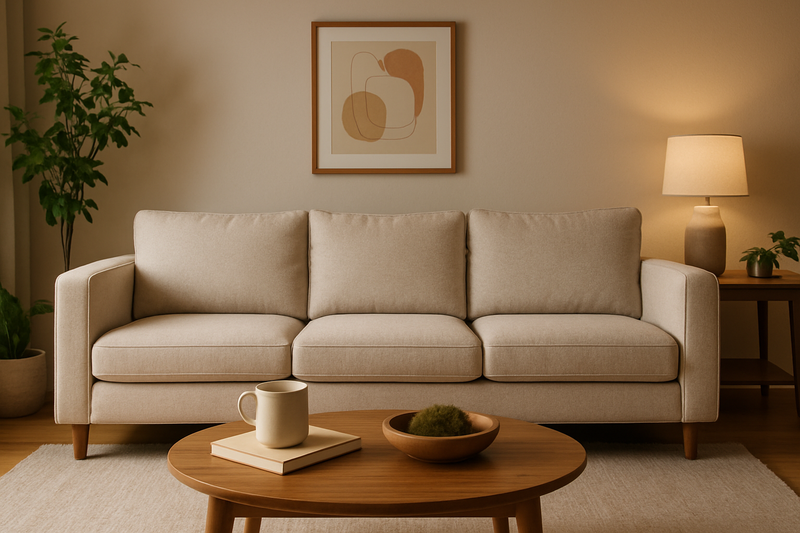 Comfortable 3 seater sofa for family living rooms, designed for everyday relaxation with a modern and stylish look