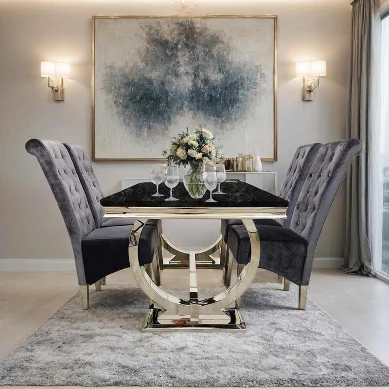 Modern dining table for stylish dining rooms, designed for everyday meals and family gatherings with durable and elegant finishes