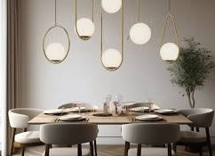 Modern home lighting including ceiling lights, lamps and LED décor lighting for living rooms, bedrooms and hallways.