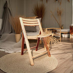 Folding Dining Chair – Beech Wood, Indoor/Outdoor, Space-Saving Design