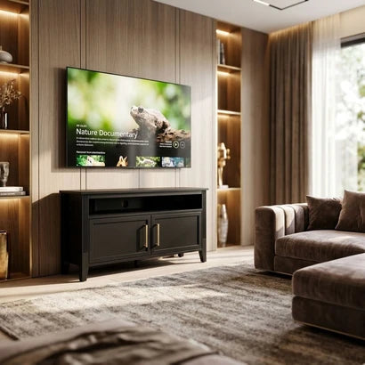 Raven TV Stand with Storage – Wooden TV Unit for TVs Up to 43"