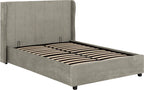 Ava 4ft6 Pink Velvet Double Bed with Storage.