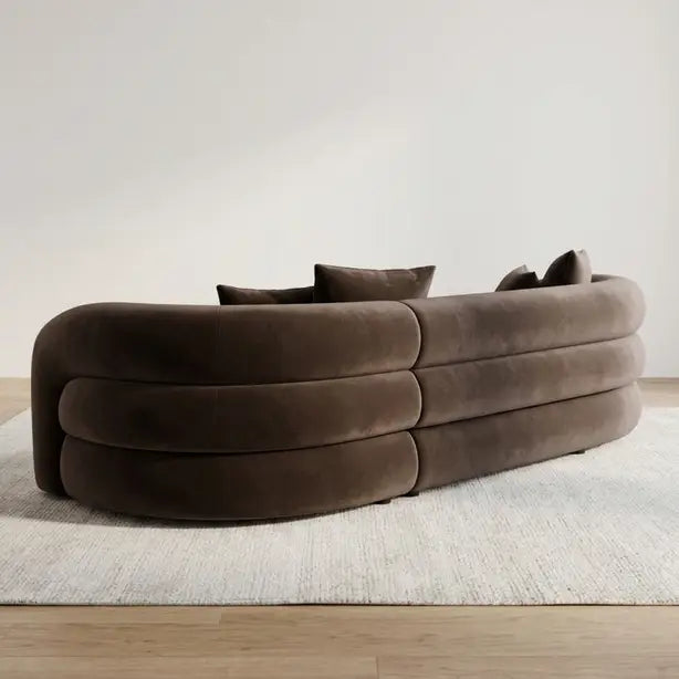 Zuri Velvet Left Hand 4 Seater Corner Sofa