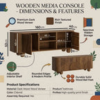 Oakley Large TV Stand with Storage – Wooden TV Unit for TVs Up to 70
