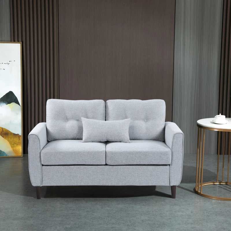 Gray sofa in a room