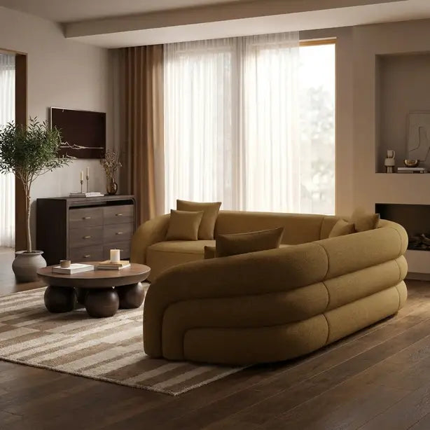 Zuri Velvet Left Hand 4 Seater Corner Sofa