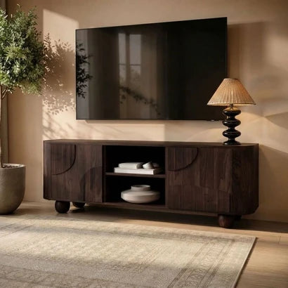 Oakley Large TV Stand with Storage – Wooden TV Unit for TVs Up to 70