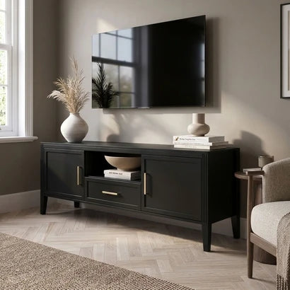 Raven TV Stand with Storage – Wooden TV Unit for TVs Up to 65"