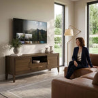 Raven TV Stand with Storage – Wooden TV Unit for TVs Up to 65"