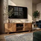 Oakley Large TV Stand with Storage – Wooden TV Unit for TVs Up to 70