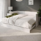 White Trundle Bed with Storage – Single Day Bed