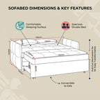 Chelsea Sofa Bed – Modern Pull-Out Sofa Bed with Comfortable Sleeping Space | Best Price in the UK