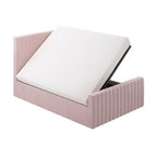 Velvet Ottoman Bed with Storage Stylish Upholstered Bed Frame