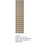 Acoustic panel with grid pattern on a white background