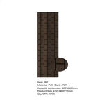 Acoustic panel with woven pattern on a white background