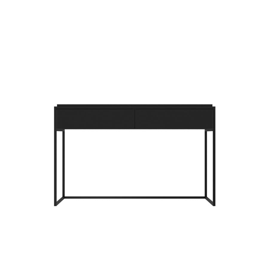 Black rectangular object with a clear center on a white background
