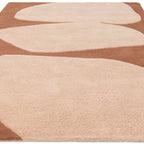 Rust Rug 170 x 120 cm – Modern Collage Design Area Rug for Living Room – Canvas