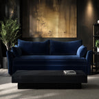 Velvet Futon Sofa Bed with Storage 3 Seater Convertible Sleeper for Modern UK Homes