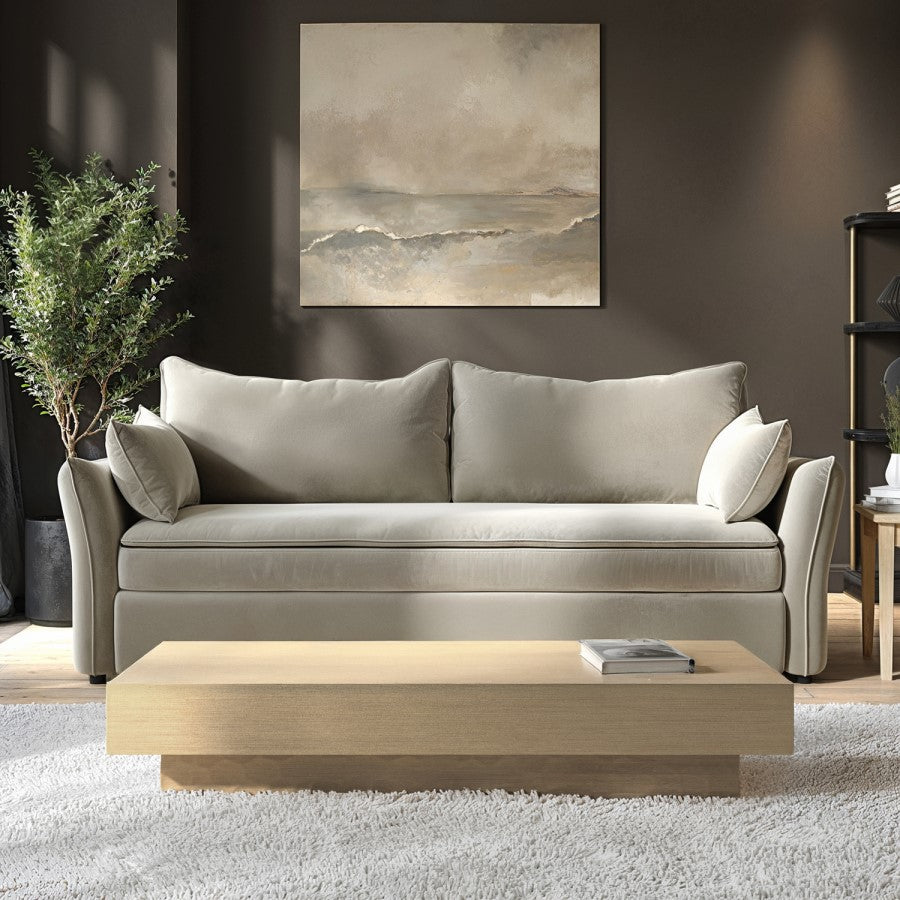 Velvet Futon Sofa Bed with Storage 3 Seater Convertible Sleeper for Modern UK Homes