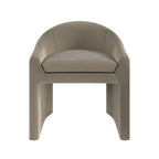 Gray armchair on a white background