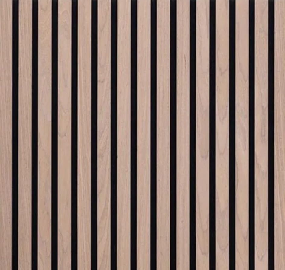 Pattern of vertical black and beige stripes on a wooden background