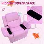 Recliner arm chair with storage