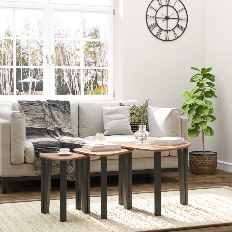 Set of three table sets