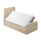 Velvet Ottoman Bed with Storage Stylish Upholstered Bed Frame