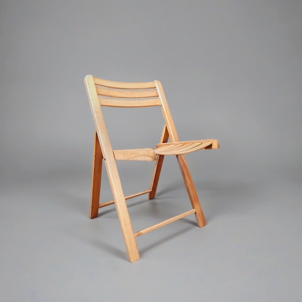 Folding Dining Chair – Beech Wood, Indoor/Outdoor, Space-Saving Design