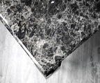 Marble Dining Table with Gold Frame – Modern Marble Top Dining Room Table for 4 or 6 Chairs (Table Only, Chairs Sold Separately)