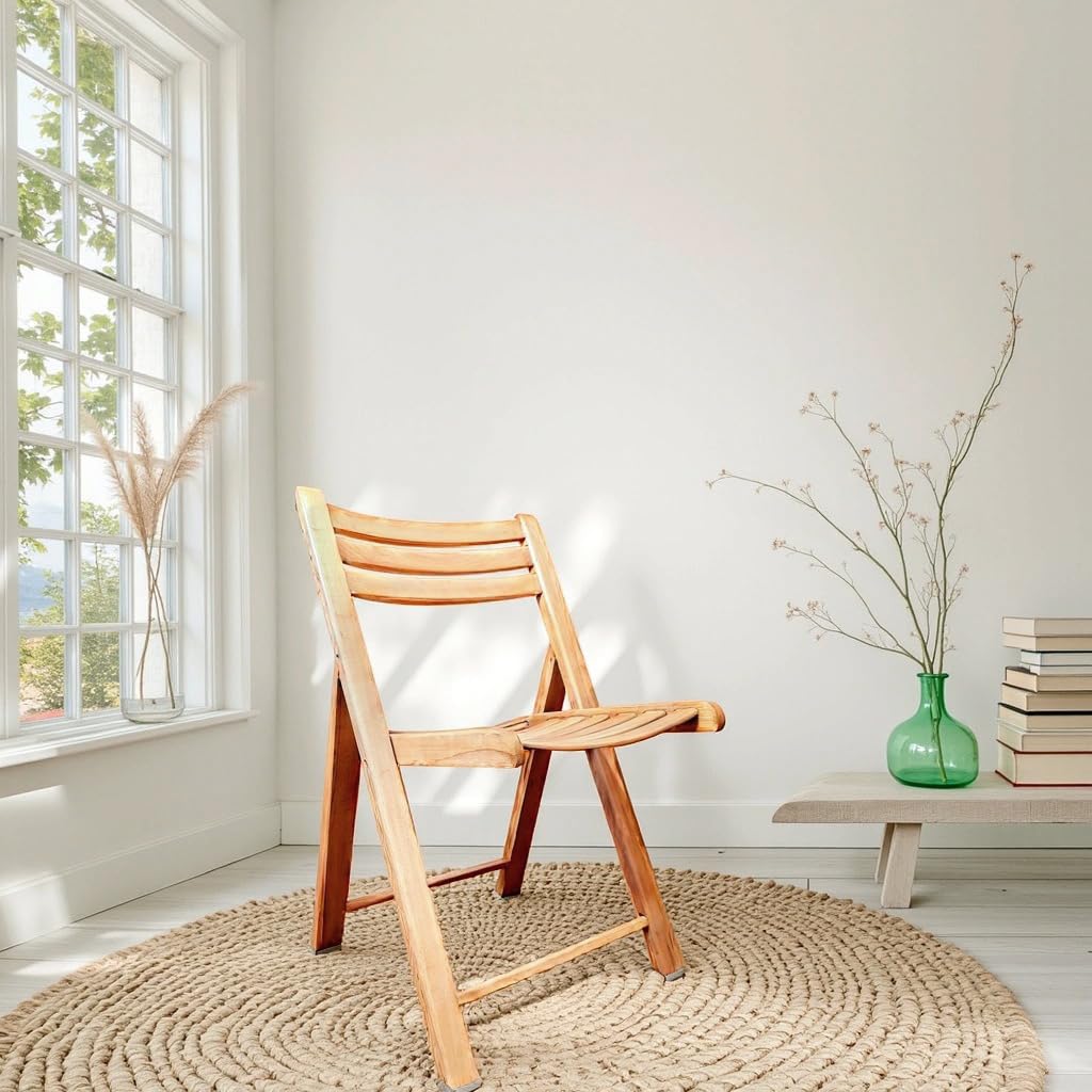 Folding Dining Chair – Beech Wood, Indoor/Outdoor, Space-Saving Design