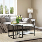 Living room with a gray sectional sofa, coffee table, and decorative items.