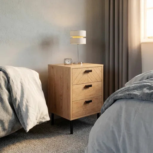 modern table lamp on top.