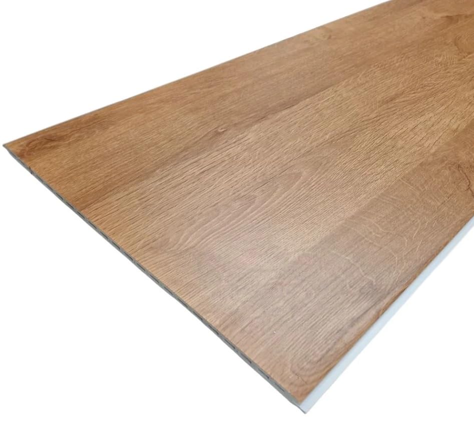 Wooden flooring panel on a white background